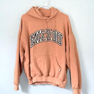 Missouri Tigers Mizzou Hoodie Sweatshirt Mens XL Orange RUSSELL Collegiate